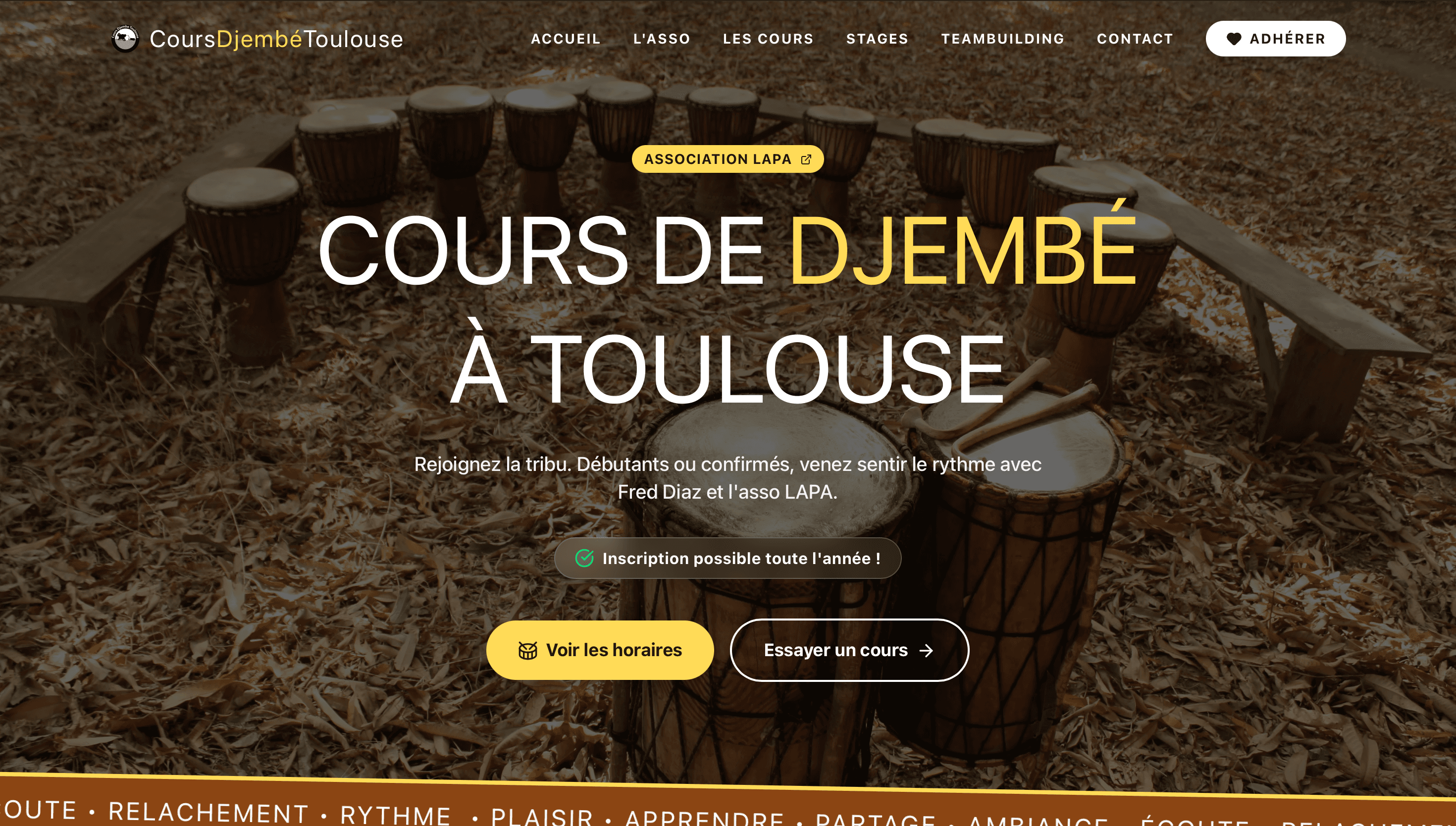 Cours Djembé Toulouse